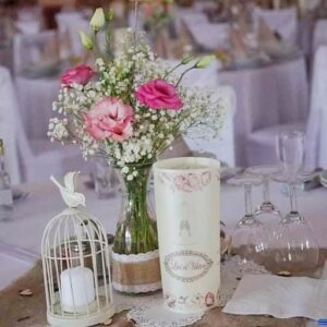 Esküvői-asztaldísz